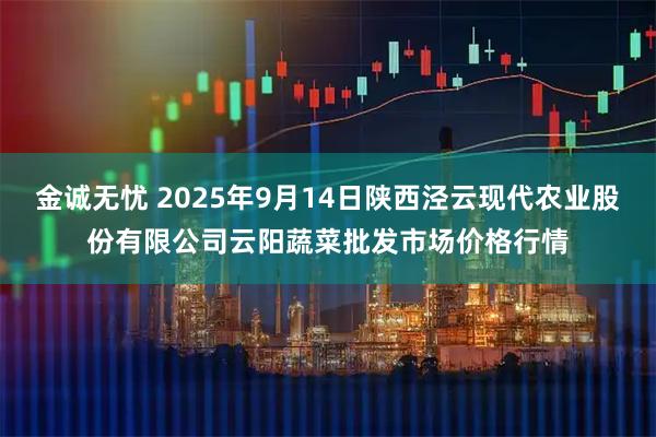 金诚无忧 2025年9月14日陕西泾云现代农业股份有限公司云阳蔬菜批发市场价格行情