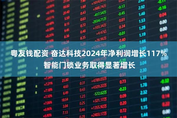 粤友钱配资 奋达科技2024年净利润增长117% 智能门锁业务取得显著增长